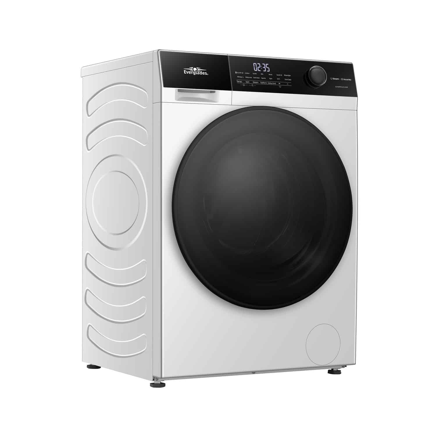 Everglades Wasmachine EVWM91411AW – 9 kg – 1400 toeren – Wit – Energielabel A