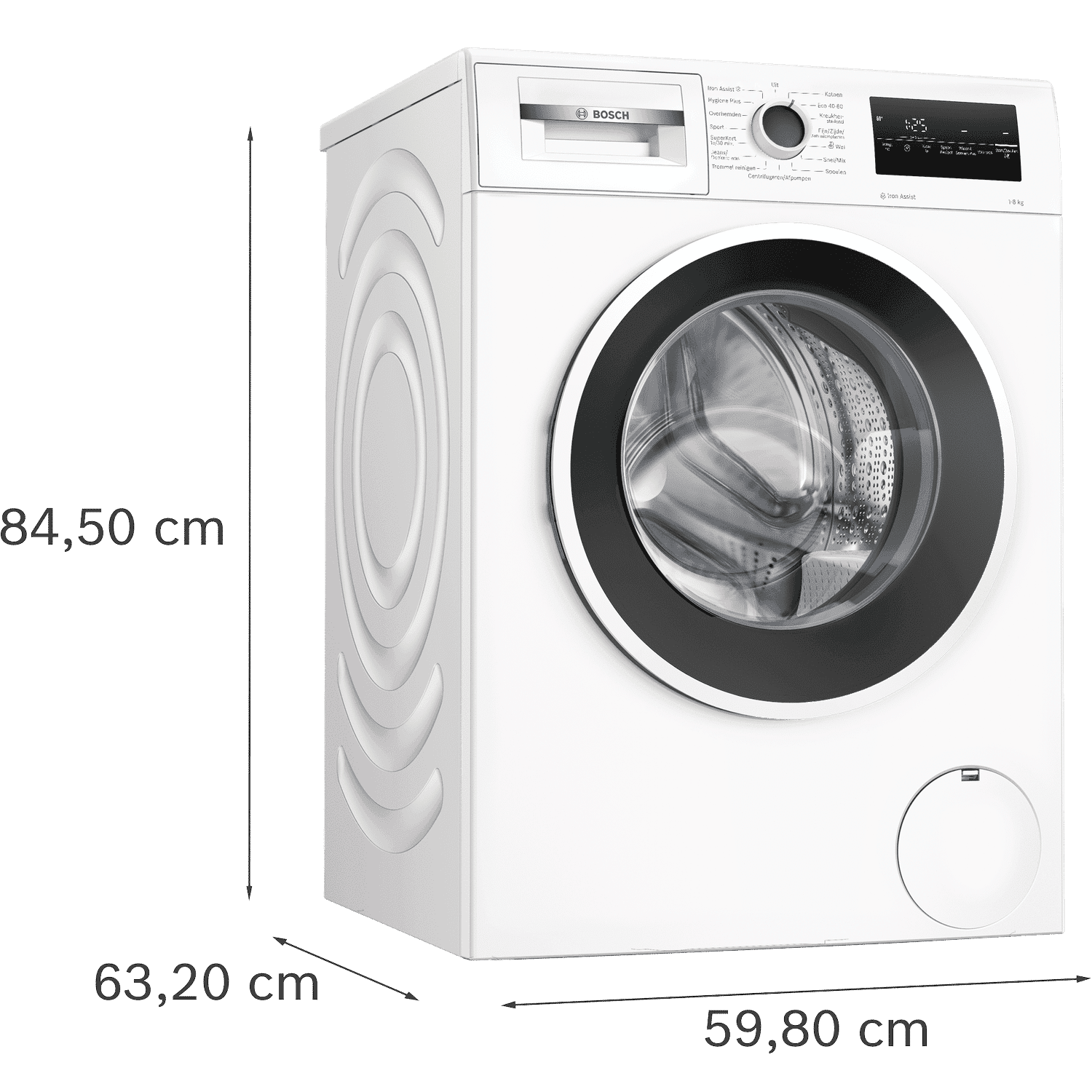 Bosch WAN2827DNL wasmachine – 8 kg, 1400 toeren, energielabel A