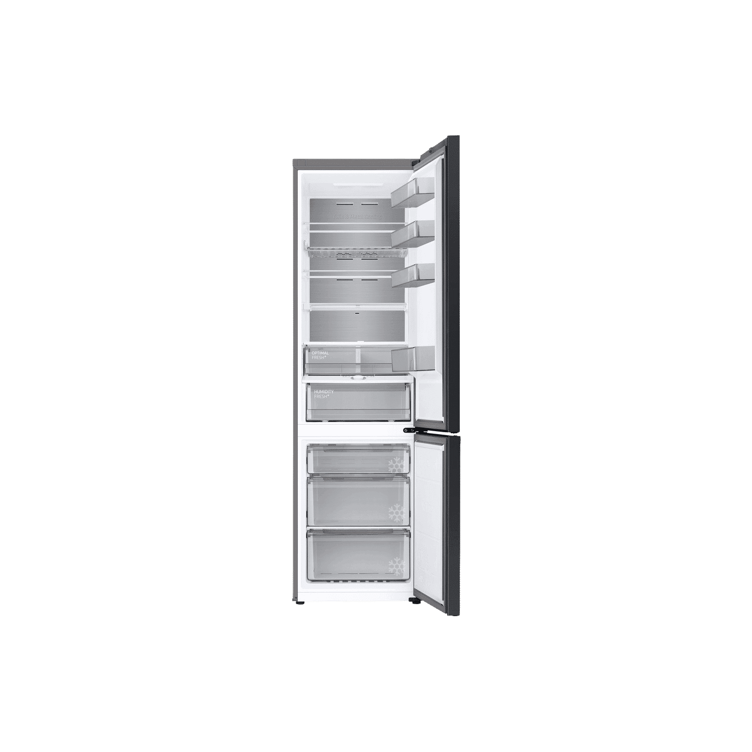 Samsung RB38C7B6AS9/EF koel-vriescombinatie Vrijstaand 387 l A Roestvrijstaal