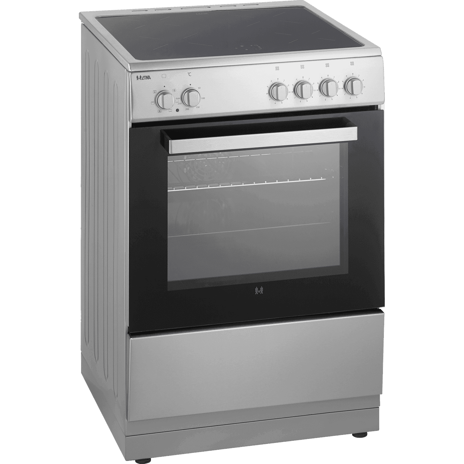 ETNA FIV560RVS – Fornuis – Inductie 2-fasen (Perilex) – breedte 60 cm