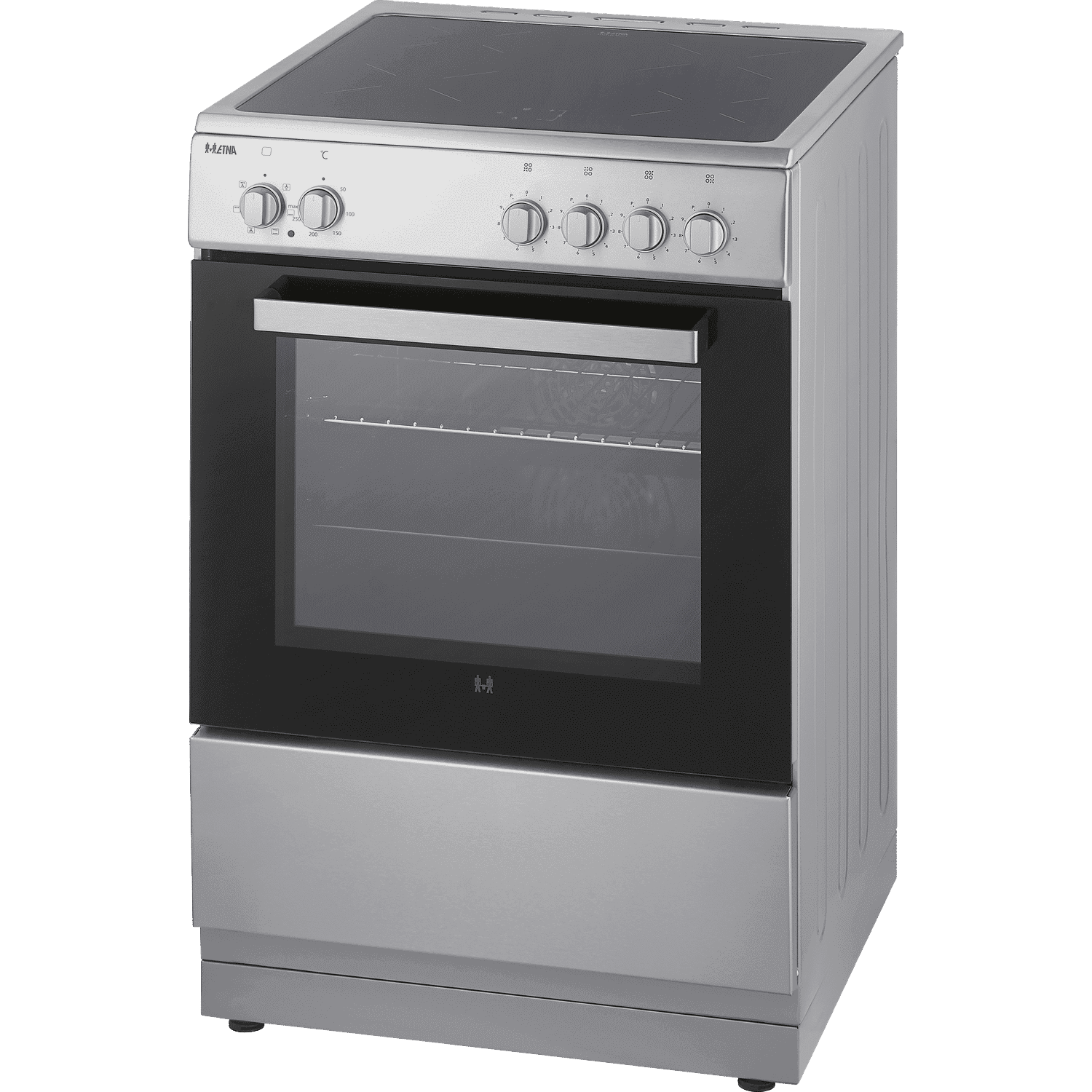 ETNA FIV560RVS – Fornuis – Inductie 2-fasen (Perilex) – breedte 60 cm