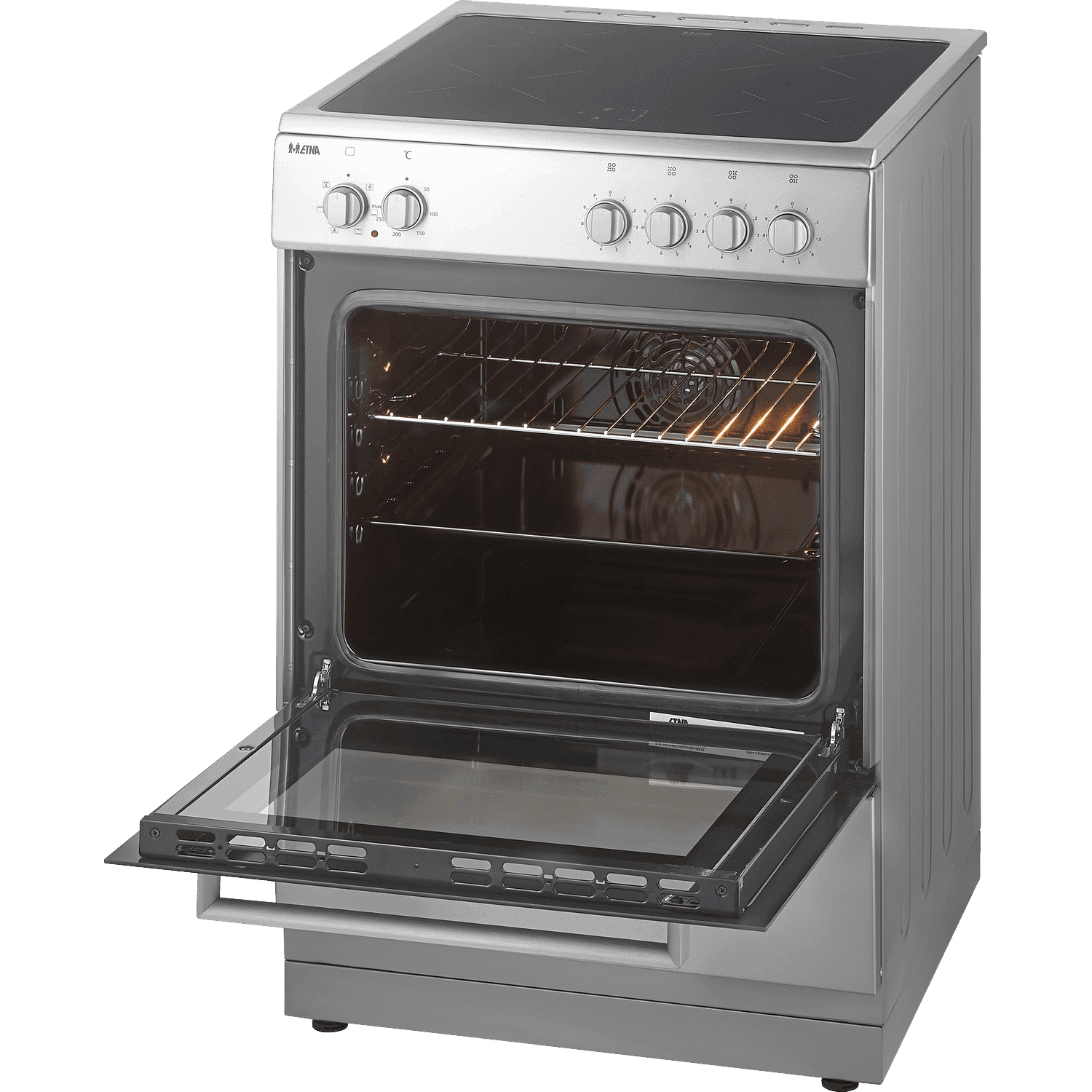 ETNA FIV560RVS – Fornuis – Inductie 2-fasen (Perilex) – breedte 60 cm