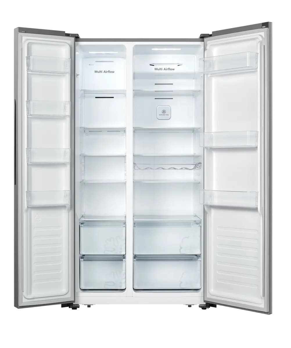 Hisense Amerikaanse koelkast RS677N4BID – 519 liter – RVS – Energielabel D