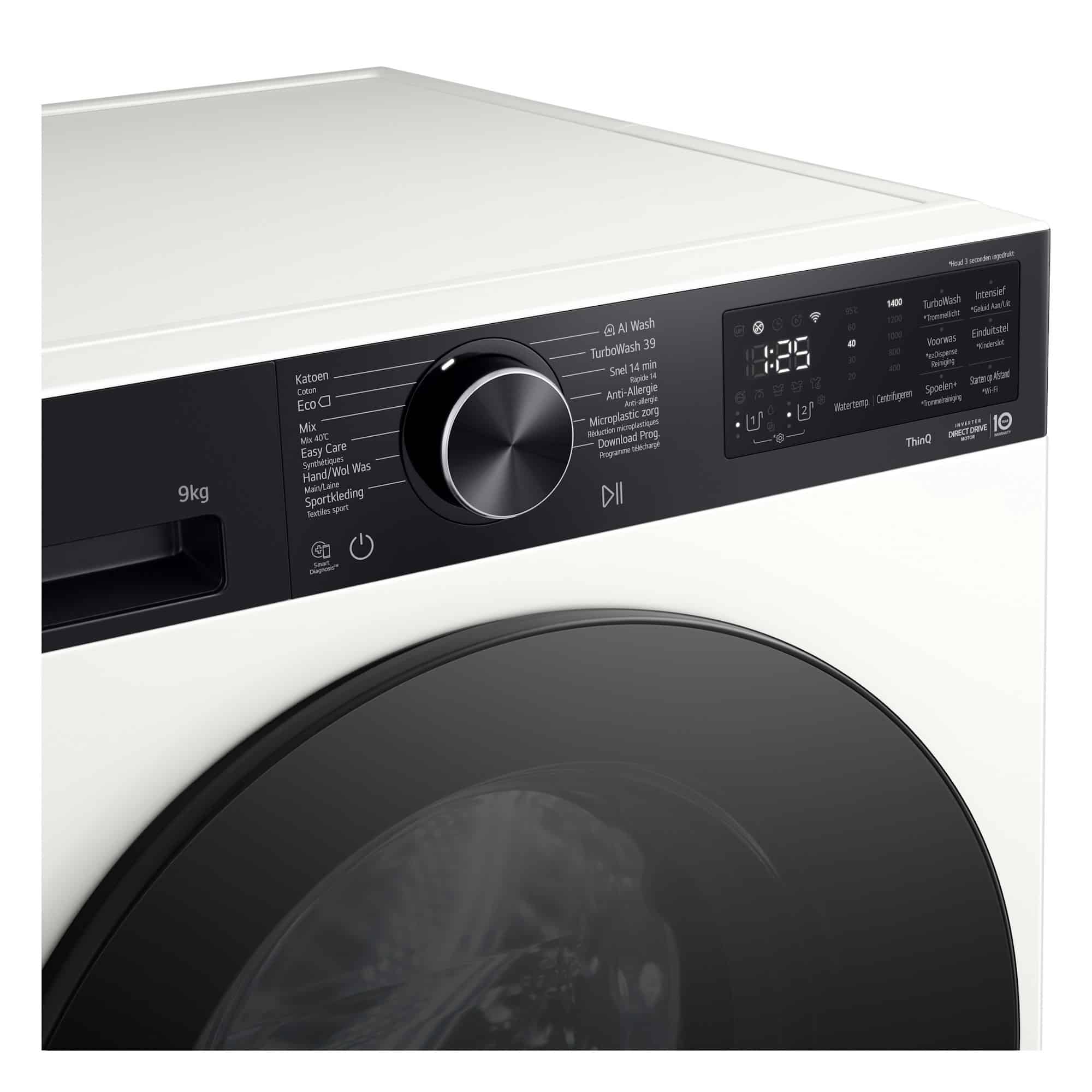 LG Wasmachine F4X5509THB – 9 kg – Energielabel A
