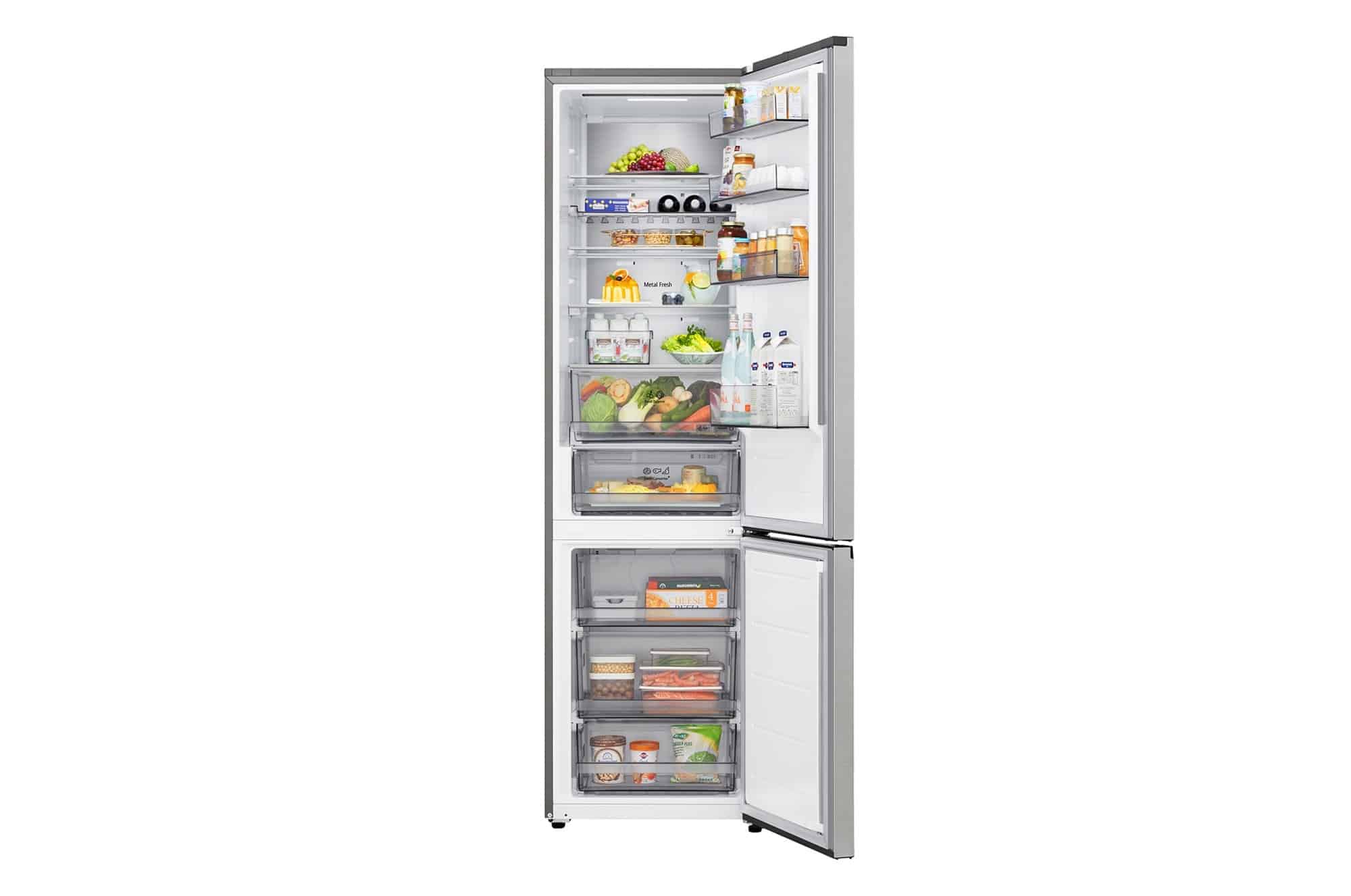 LG Koel-vriescombinatie GBBS524APY – 375 liter – Zilver – Energielabel A