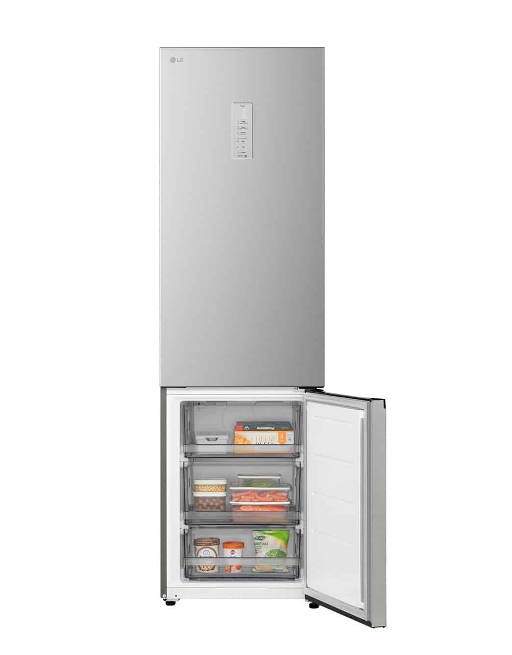 LG Koel-vriescombinatie GBBS525CPY – 375 liter – Zilver – Energielabel C