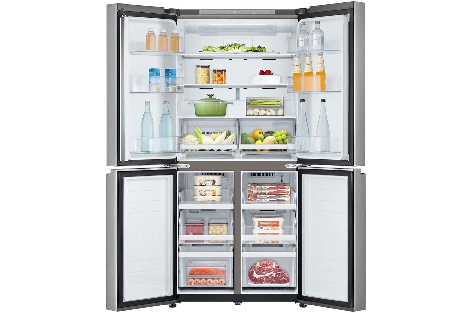 LG Amerikaanse koelkast GMBS30SDPY – 580 liter – Zilver – Energielabel D