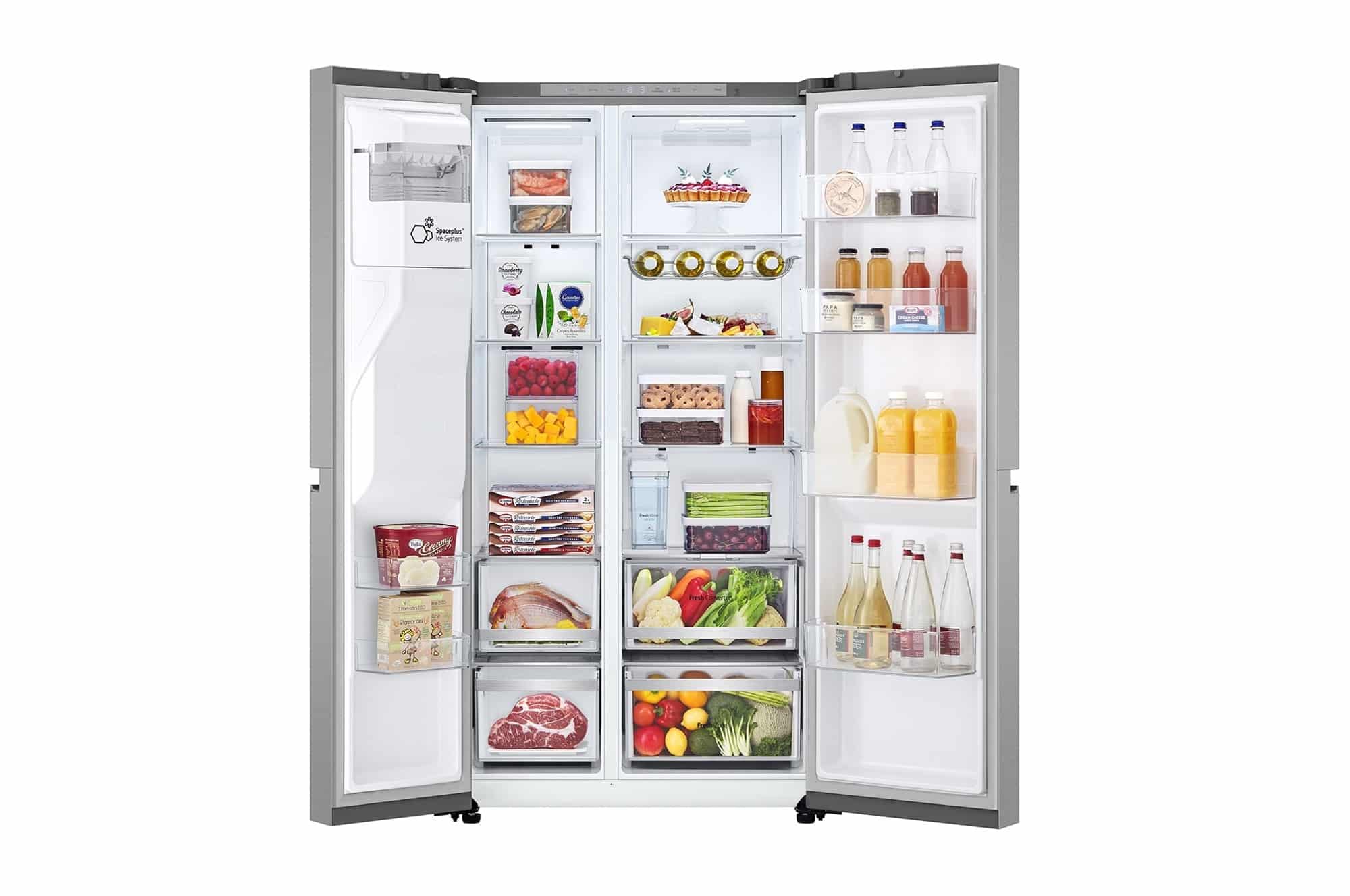 LG Amerikaanse koelkast GSLE81PYBC – 628 liter – Zilver – Energielabel C