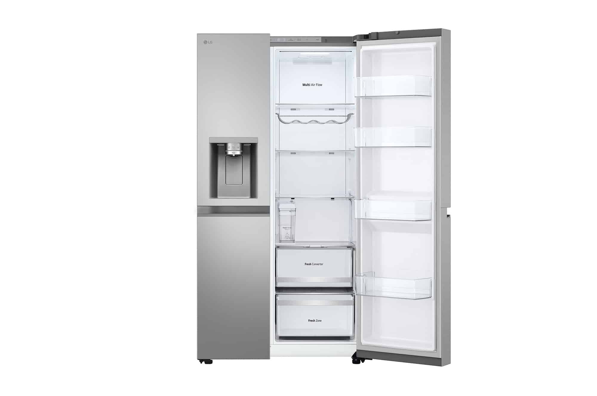 LG Amerikaanse koelkast GSLE81PYBC – 628 liter – Zilver – Energielabel C