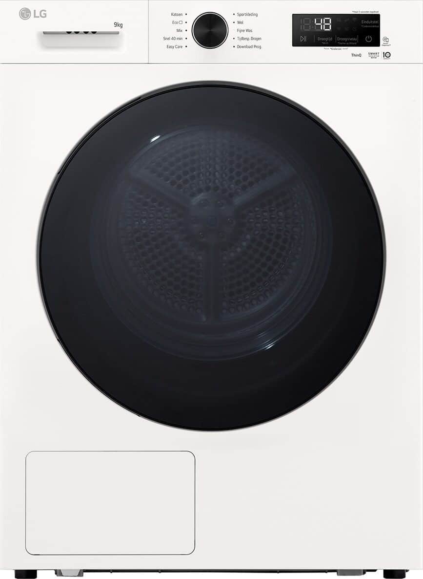 LG Warmtepompdroger RHX1009NWB – 9 kg – Energielabel C