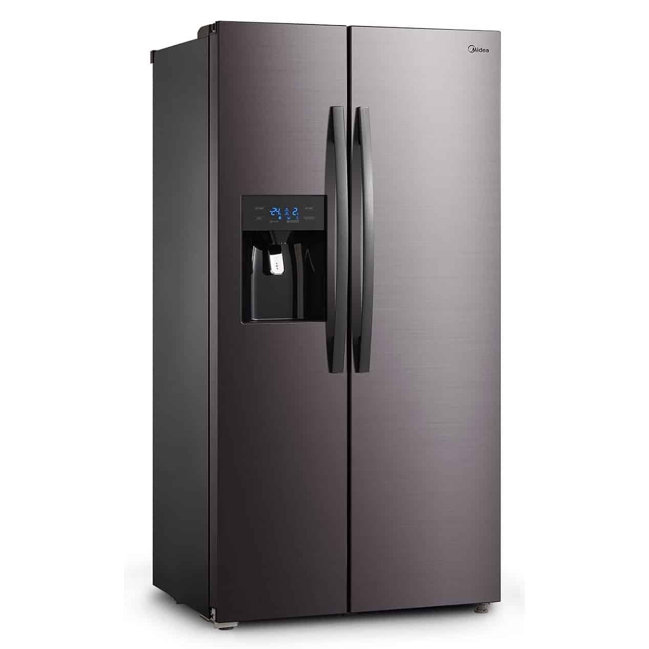 Midea Amerikaanse koelkast KS-DDX 6.32 WT – 520 liter – Dark Inox – Energielabel D