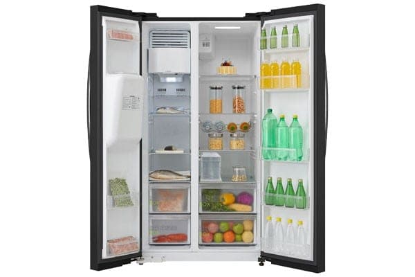 Midea Amerikaanse koelkast KS-DDX 6.32 WT – 520 liter – Dark Inox – Energielabel D