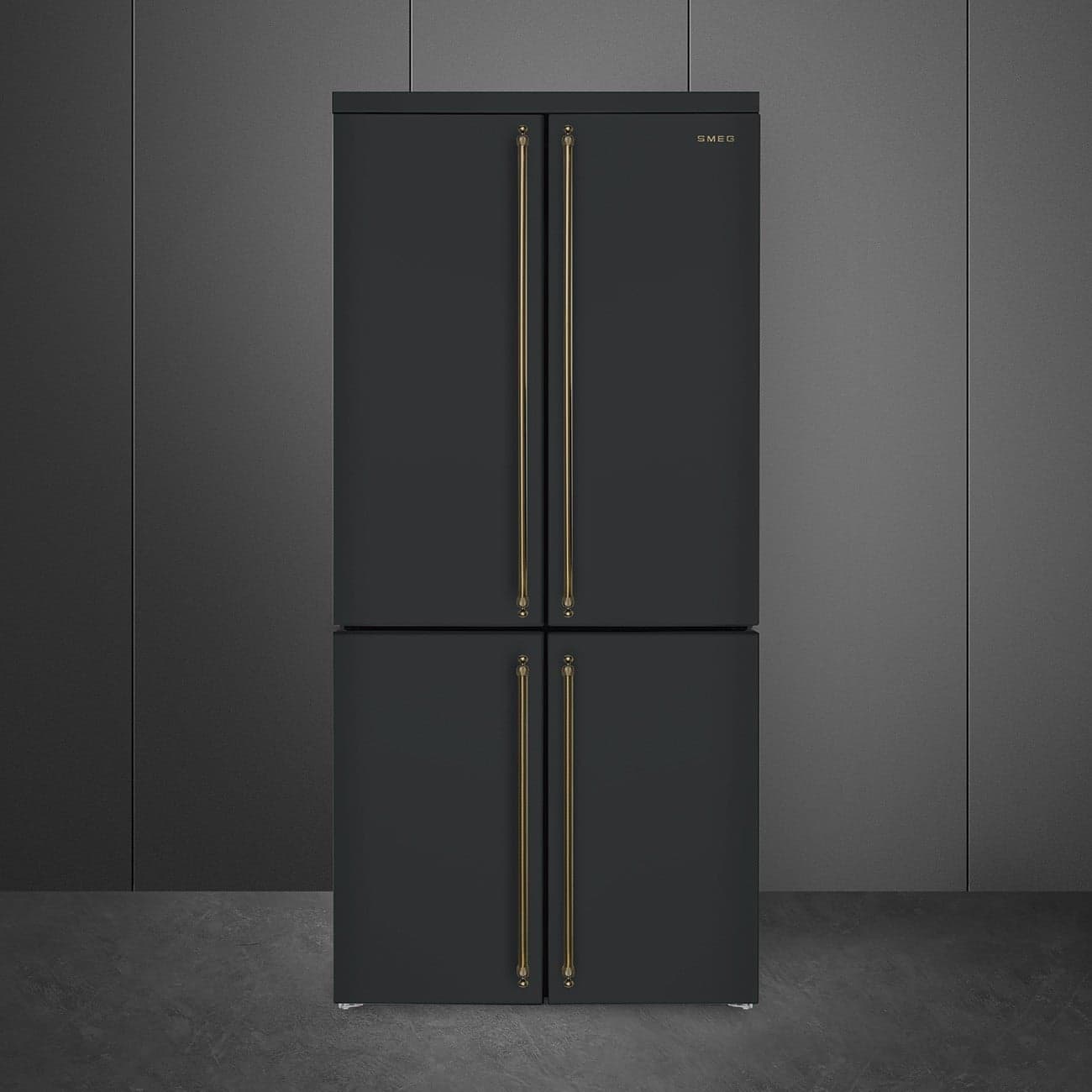 Smeg Amerikaanse koelkast FQ60CAO6 Coloniale – 572 liter – Antraciet – Energielabel E