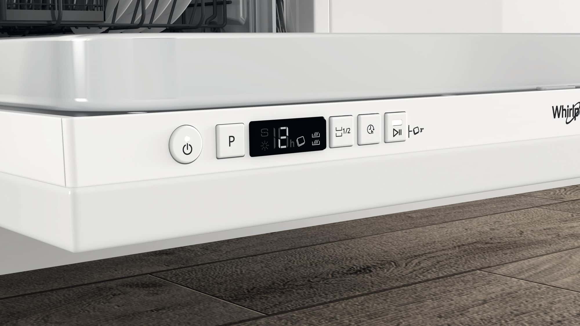 Whirlpool Inbouw vaatwasser W2I HKD526 A – 14 couverts – Volledig integreerbaar – Energielabel E
