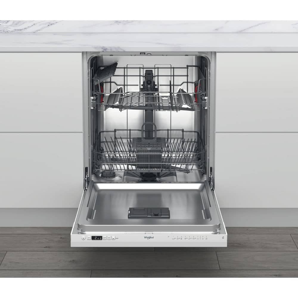 Whirlpool Inbouw vaatwasser W2I HKD526 A – 14 couverts – Volledig integreerbaar – Energielabel E
