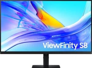 Samsung ViewFinity LS32D800UAUXEN - 4K - VA paneel - USB-C Monitor - 90w - RJ45 - 60 Hz - in hoogte verstelbaar - 32 inch