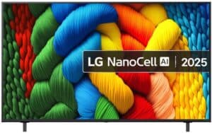LG NanoCell AI NANO80 65NANO80A6B 165,1 cm (65") 4K Ultra HD Smart TV Wifi Zwart