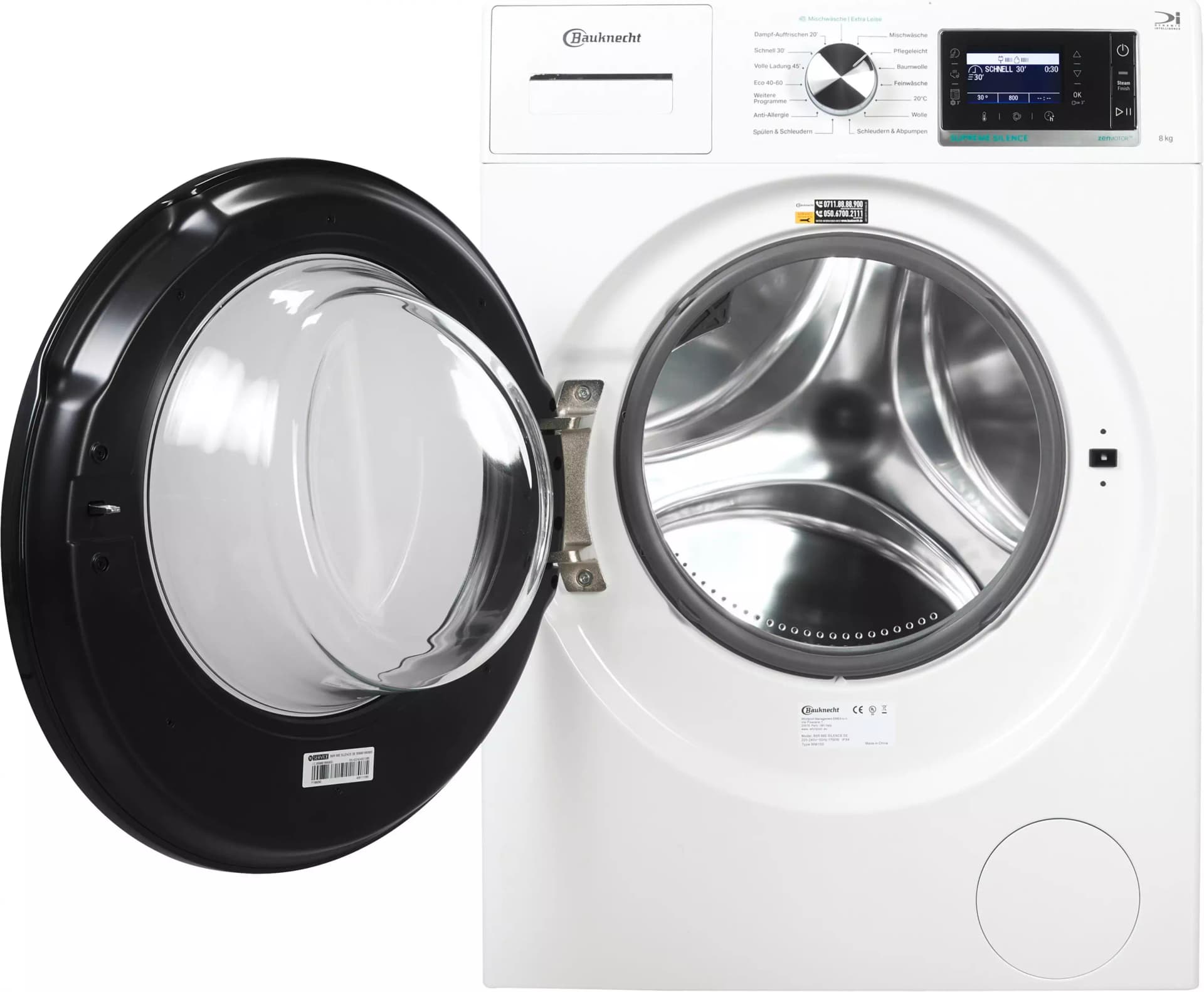 Bauknecht B6R 88E SILENCE DE wasmachine – 8 kg, 1400 toeren, energielabel A
