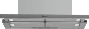 Bauknecht DBAH 92 LT X - Afzuigkap met vlak scherm, roestvrij staal, recirculatie/afzuiging, 90 cm
