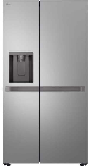 LG GSLC41PYPE Amerikaanse koelkast 641L met water- en ijsdispenser zonder leidingwerk - SpacePlus icemaker - LinearCooling voor stabiele versheid - ruime 641L inhoud voor gezinnen en stille. Energieklasse E