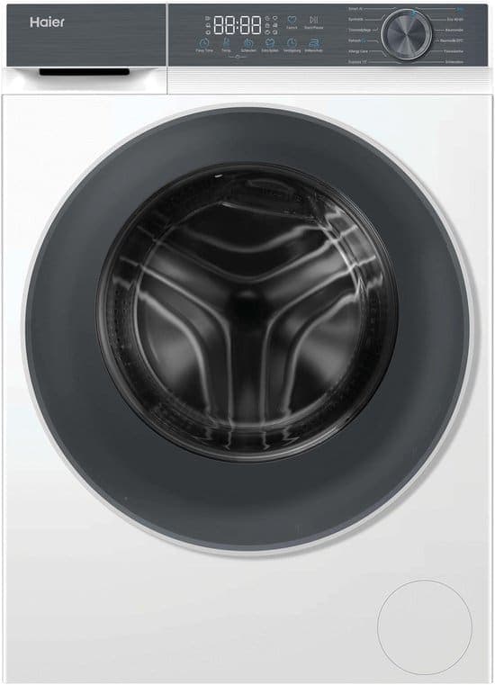 Haier HW80-BP1427637T wasmachine Voorlader 8 kg 1400 RPM Wit Duits Display