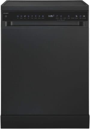 EXQUISIT GSP9616-450B zwarte vaatwasser (vrijstaand met inbouwoptie, 598 mm breed, 45 dB (A), B)
