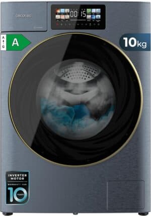 Cecotec Bolero Was-droogcombinatie 10-6kg Voorlader Wasdroger 106950 Duits display