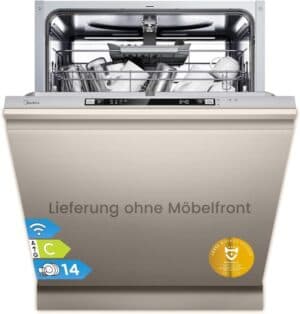 Midea SV 5.14K14C Vaatwasser, volledig geïntegreerd, 60 cm, 14 couverts