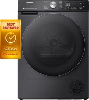 Hisense 5S Serie DH5S102BB - Wasdroger met Energielabel C - Warmtepompdroger - 10kg - ConnectLife - Basket Dry