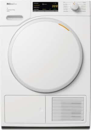 Miele TWA520WP, Vrijstaand, Voorbelading, Warmtepomp, Wit, Draaiknop, Touch, Links