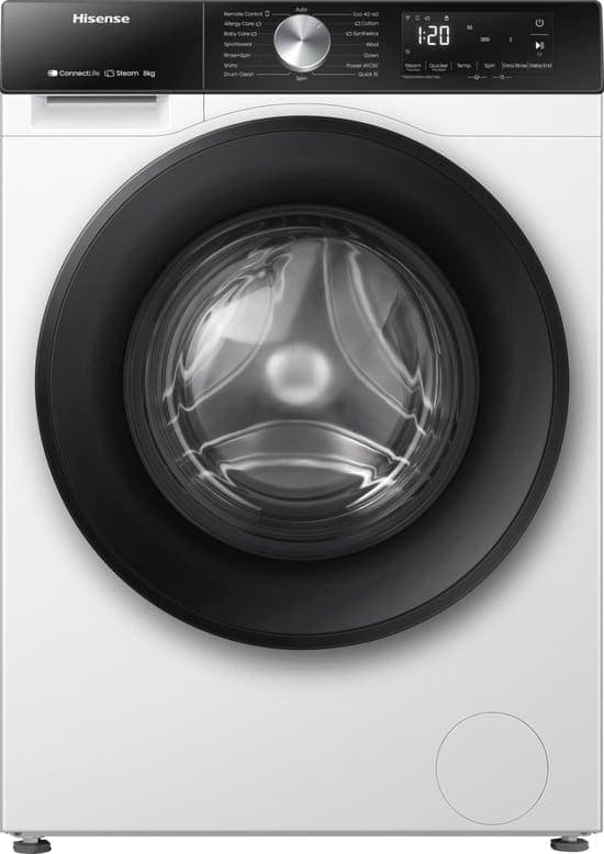 Hisense WF3S8043BW3 wasmachine Voorlader 8 kg 1400 RPM Wit