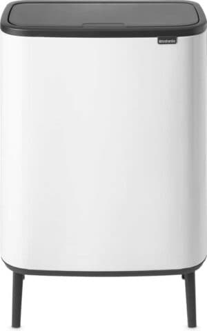 Brabantia Bo Touch Bin Hi Prullenbak - 60 liter - 1 vak - White