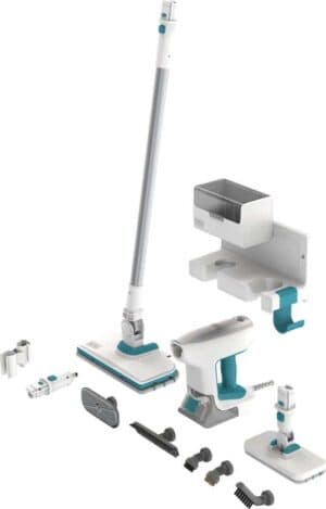 BLACK+DECKER 1500W Steam-mop met 10 accessoires, extensiekit en opbergoplossing - BHSM15FX10-QS