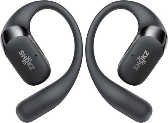 Shokz OpenFit 2 Open-ear Sporthoofdtelefoon – Draadloze Oordopjes – Zwart
