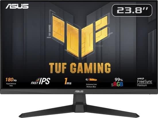 ASUS TUF Gaming VG249Q3A – FHD Gaming Monitor – 180Hz – IPS – FreeSync Premium – 23.8 Inch