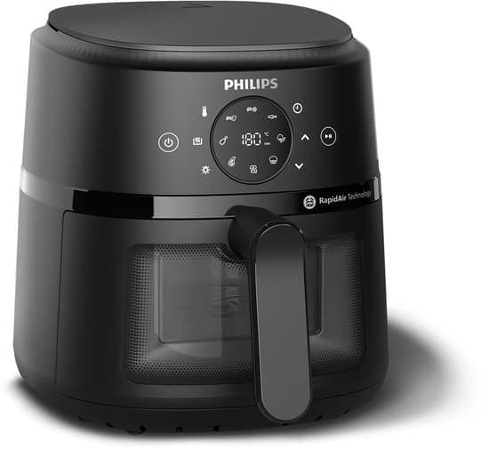 Philips 2000 Series Airfryer – NA210/00 – Kijkvenster – RapidAir – 3.2L – Tot 3 Personen – Zwart