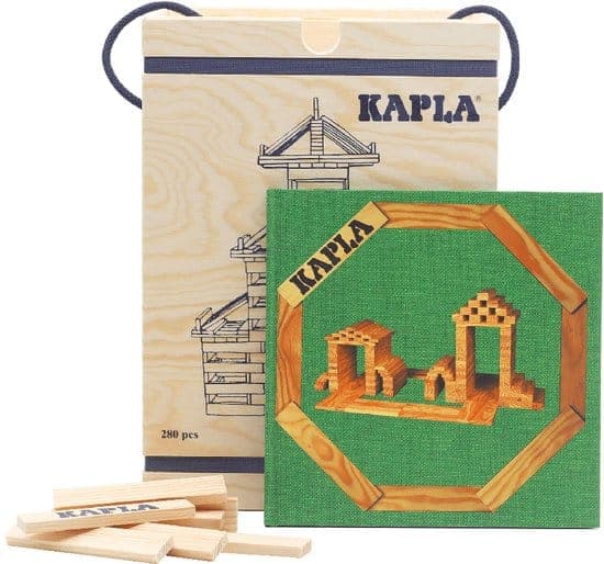 KAPLA – KAPLA Blank – Constructiespeelgoed – Groen Voorbeeldboek – 280 Plankjes