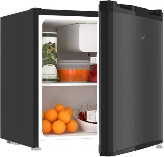 CHiQ CSD46D4D – Mini koelkast – Minibar – 46 Liter – Energieklasse D – 39 dB- Zwart – Mini Koelkasten – 12 jaar garantie op compressor