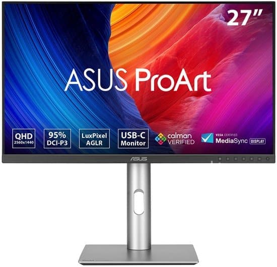 ASUS ProArt Display PA278CFRV – QHD IPS 100Hz – USB-C 96W – Calman Gecertificeerd – DisplayHDR 400 – 27 Inch