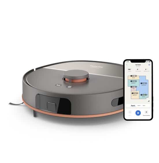 Philips Homerun 5000-serie Robotstofzuiger Met Dweilfunctie – XU5000/10 – 10000 Pa Extreme Zuigkracht – Dubbele Dweilen