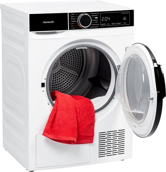 HANSEATISCH HWT8DGT Warmtepompdroger 8kg Duits Display