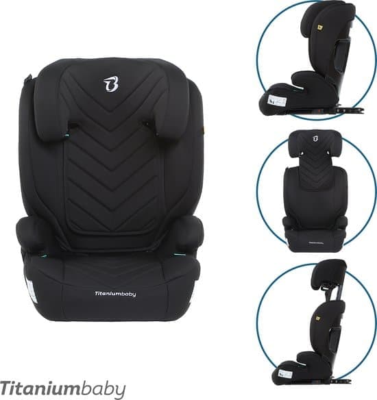 Titaniumbaby Autostoel Vidar Met Isofix I-Size (R129) Zwart