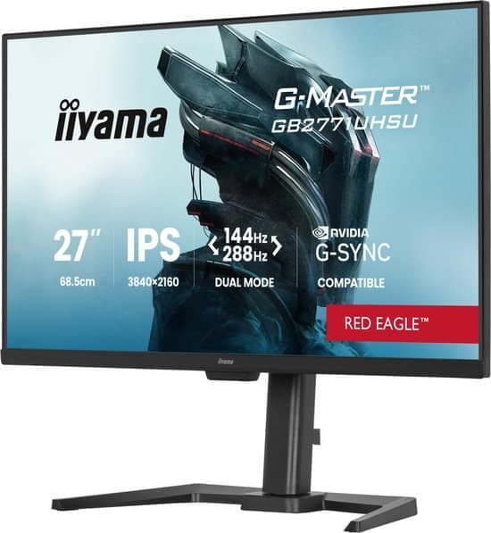 iiyama G-Master GB2771UHSU-B1 Red Eagle – 27 inch – 4K – IPS – 144 Hz – Verstelbaar – HDR 400 – G-Sync Compatible