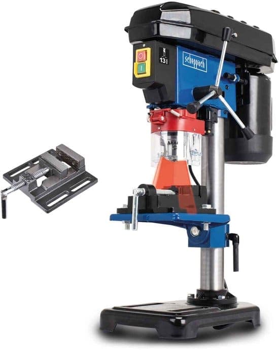 Scheppach Kolomboormachine DP16VLS – 500W – 600-2650 t/min – Tafelboormachine met laser & kantelbare tafel