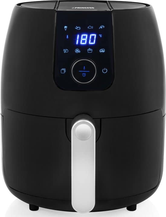 Princess Digitale Airfryer XXL 182025 – Heteluchtfriteuse – 4.5 liter – 8 voorgeprogrammeerde programma’s – Inclusief grillrek – 1500 W – Zwart