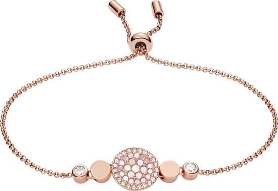 Fossil Vintage Glitz JF02905791 Damesarmband 165 - 215 mm - Rosékleurig