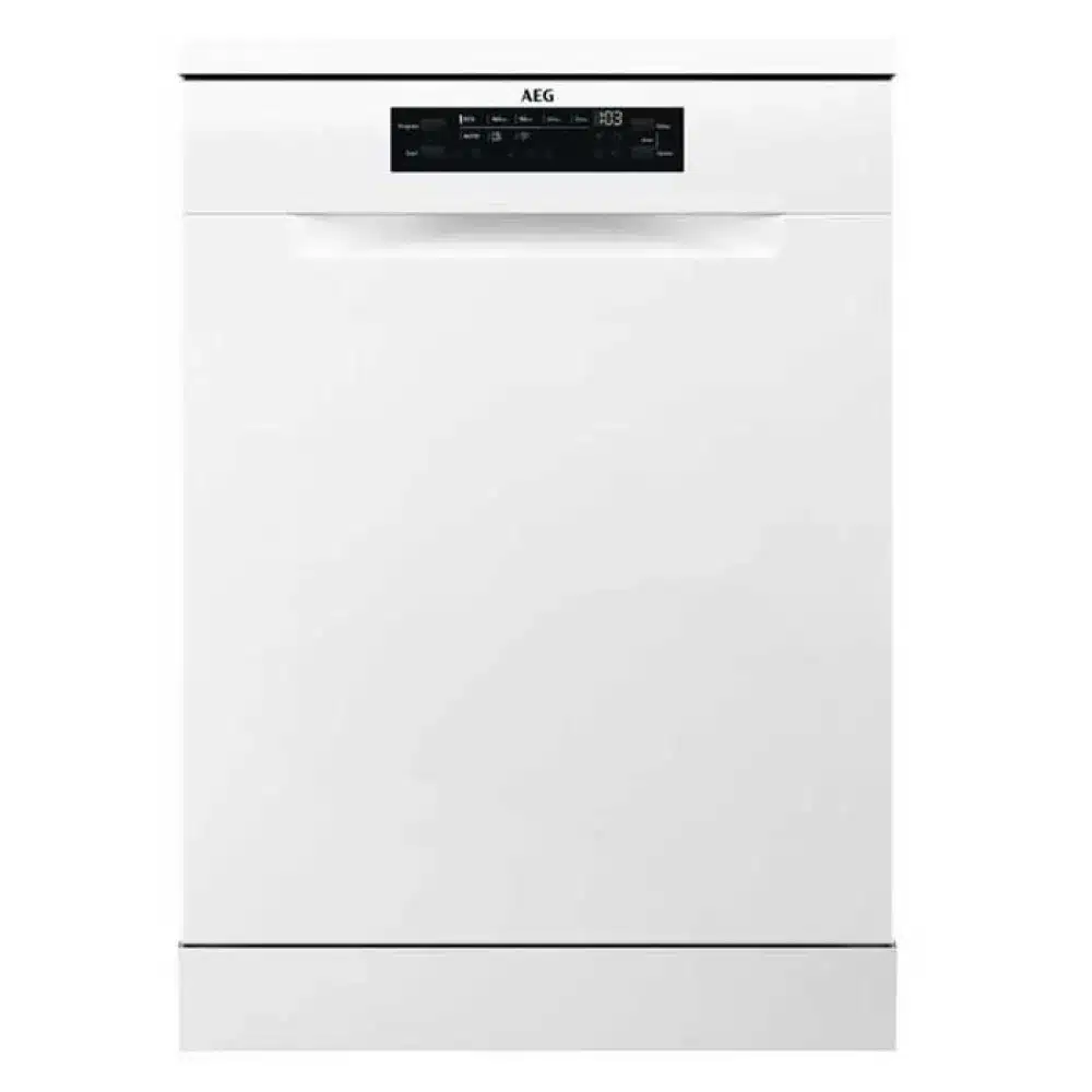 AEG Series 6000 FFB74907ZW, Vrijstaand, Volledige grootte (60 cm), Wit, Knoppen, 1,5 m, Bovenste