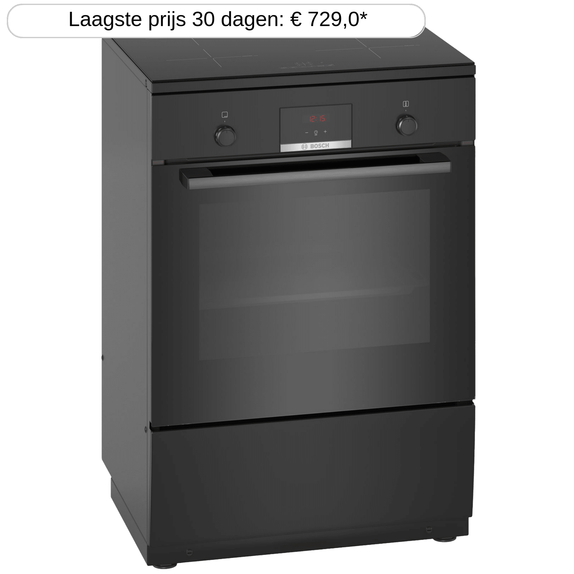 BOSCH HLN39A060U - Fornuis - Inductie 2-fasen (Perilex) - breedte 60 cm