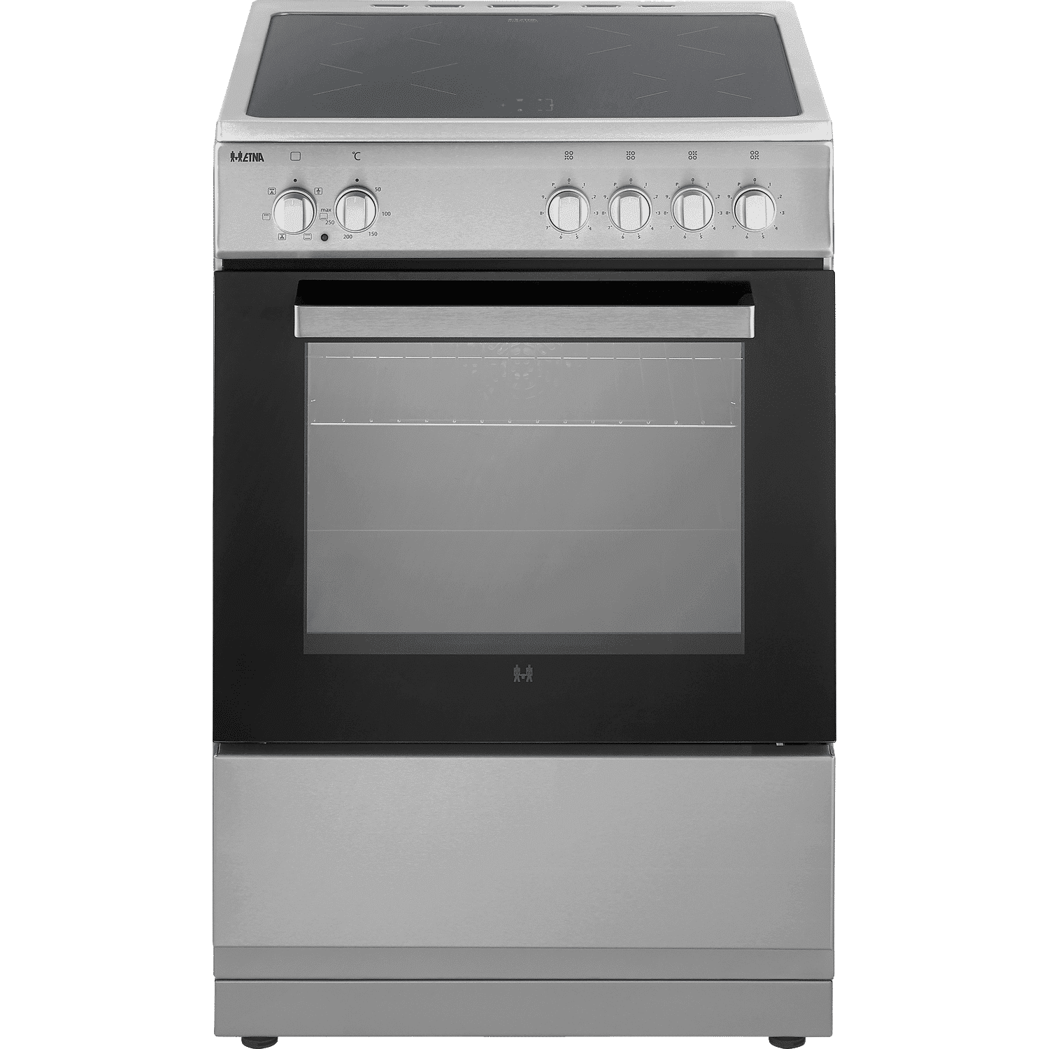 ETNA FIV560RVS – Fornuis – Inductie 2-fasen (Perilex) – breedte 60 cm