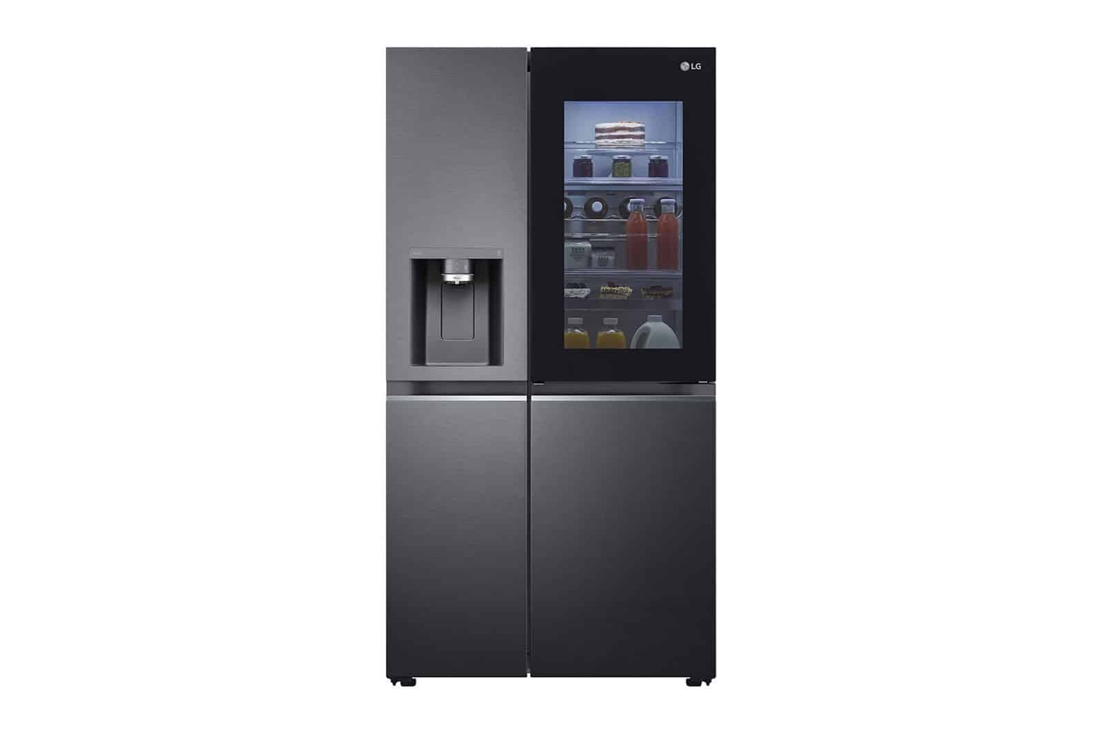 LG Amerikaanse koelkast GSXE81EVBD InstaView – 628 liter – Zwart – Energielabel D